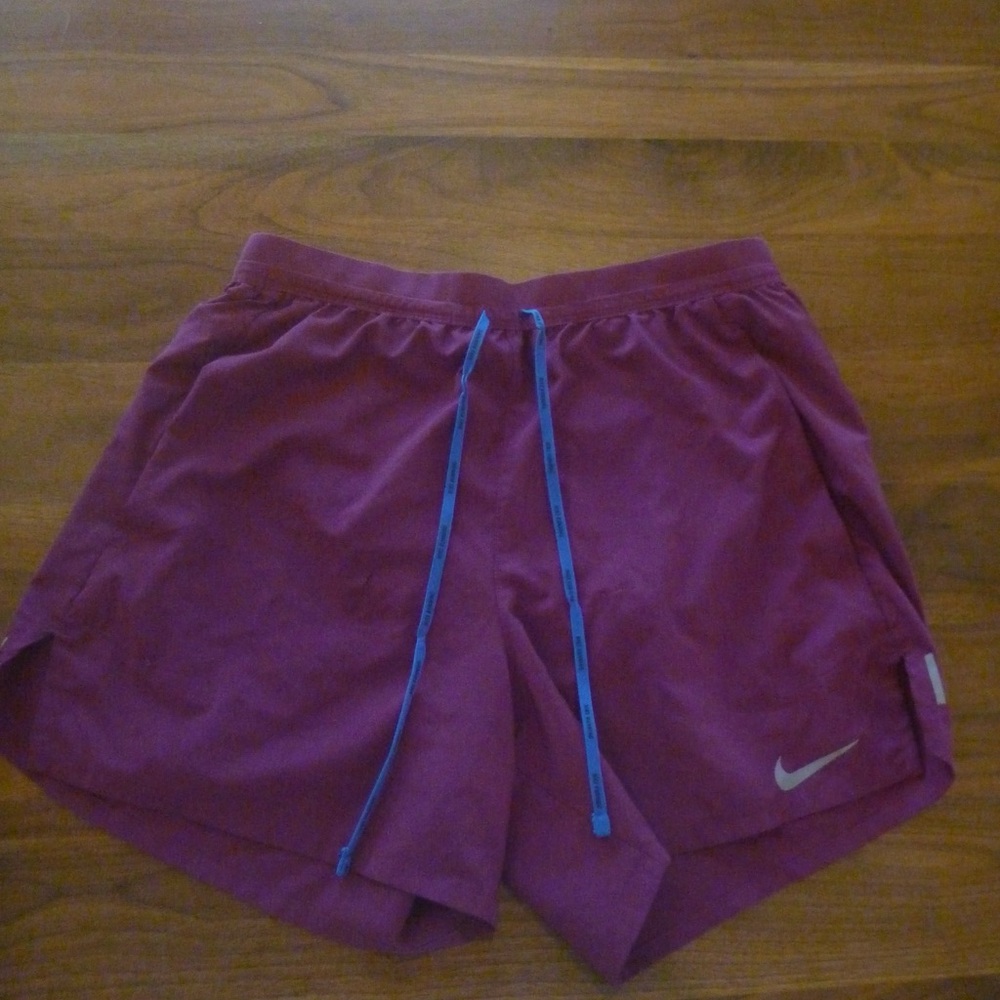 Nike DRI fit stride men running 7” Brief lined shorts- purple